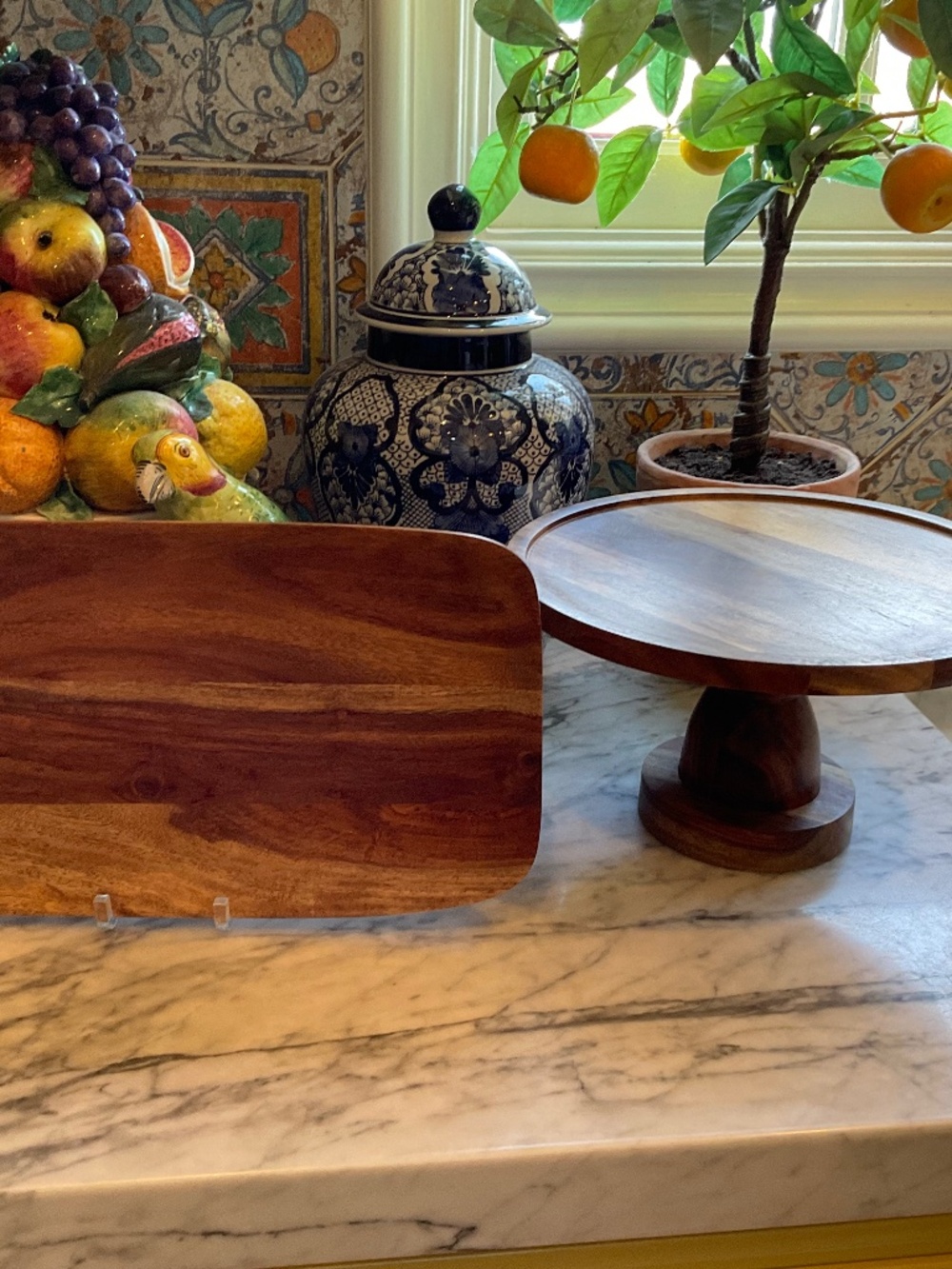 Set of wood servers